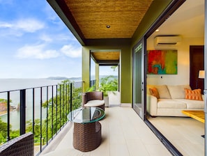 Spectacular ocean view from the balcony area