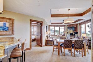 Share meals and laughs at the dining table.