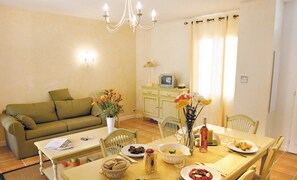 Entertain and dine at the large dining table.