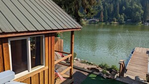 The "bunkhouse" is used for extra guests and is cute as a bug to look at!