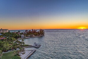 Aerial view of just a typical, nightly sunset in our little paradise!