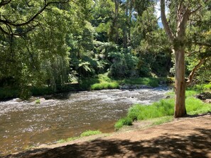 Yarra River is just across the road