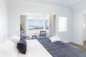 Master Bedroom with views of Lake Taupo and Smart TV