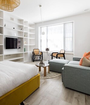 Hogarth Road open-concept living area