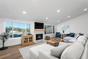 Bright Living Room with Comfortable Couch in Solana Beach