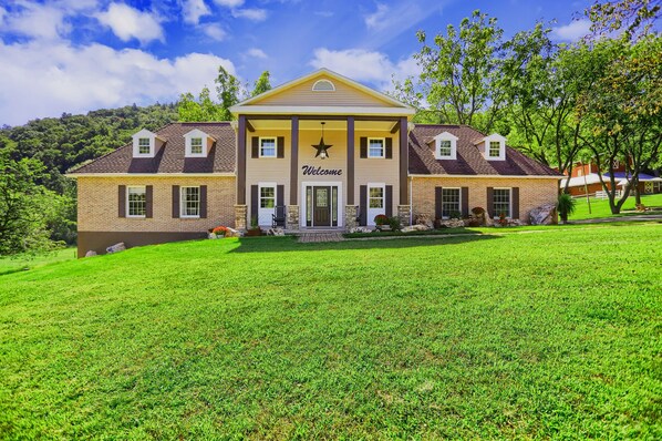 Front of farmhouse