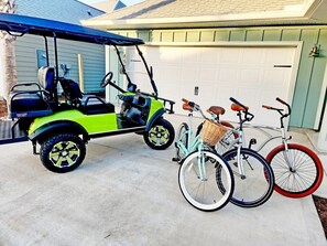 Golf Cart (for Rent), Bikes