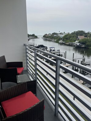 View from the balcony. 