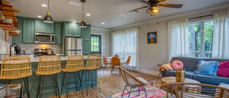 Kitchen and Living Room