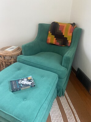 Cozy chair/reading nook in the office