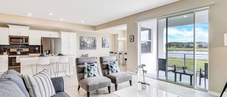 Living room #Disney #Parks #StoreyLake #Apartment #Vacation #Rental #Kissimmee #Orlando
