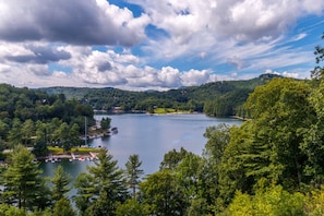 View of Lake Glenville off of the main level  private deck