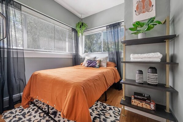 Welcome to our jungle themed bedroom!