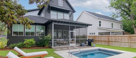 The focal point of the home- the backyard and pool!