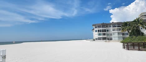 Lido Beach just step from condo to the beach