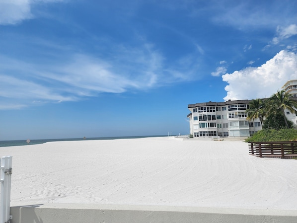 Lido Beach just step from condo to the beach