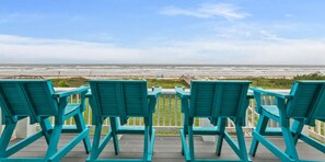 Chill on the deck right off the huge living-room sliding door! BBQ propane!