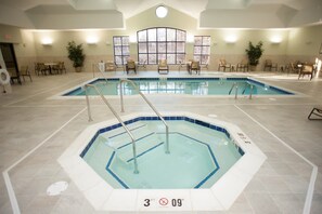 Spend time with family and friends in the indoor pool.