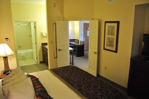 Drift to sleep in a comfortable bed after a wonderful day outside.