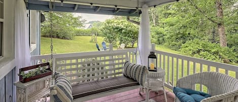 Enjoy those morning with coffee or evenings with wine or beer with these porch views