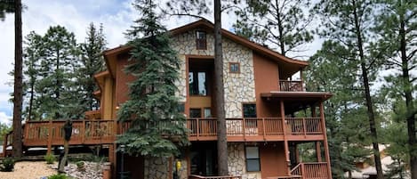 Main Building Pinon Park Condo's Trip Advisor 5 Star!  Mountain views and pines!