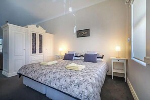 Studio apartment bedroom
