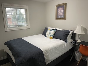  Bedroom1  with office desk , chair and TV 