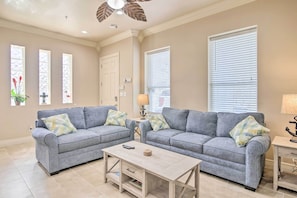 Living Room | Central A/C | Queen Sleeper Sofa
