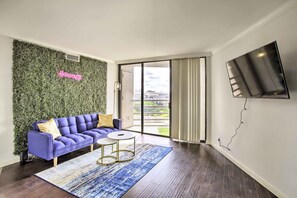 Living Room | Smart TV | Private Balcony