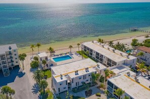 Aerial view toward the Atlantic Ocean