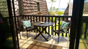 Second Story lanai offers a stunning shoreline view.