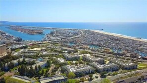 Aerial view above Villa Balboa. Ocean close with amazing views!