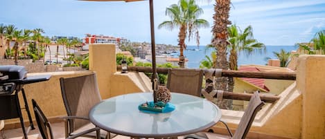 Relax on your private terrace with stunning ocean views!