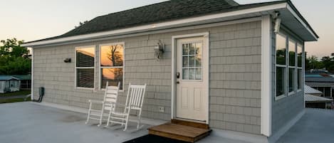 The Cottage is accessible via a staircase for maximum privacy & waterfront view