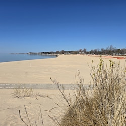 Stearns Beach across the street