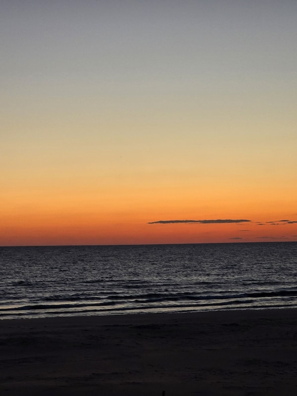 Sun set on Lake Michigan