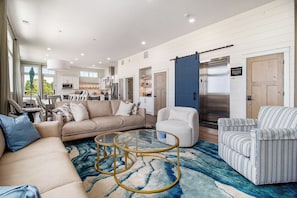 The elevator opens up into your living room on the 3rd floor!