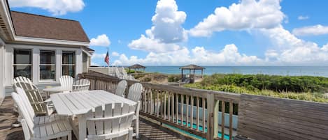 Top deck with ocean views