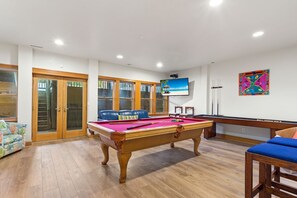 Game Room with pool table