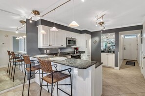 Enjoy a clean and comfortable space when you get back from a long day at the beach.