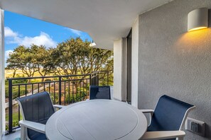 Covered porch.