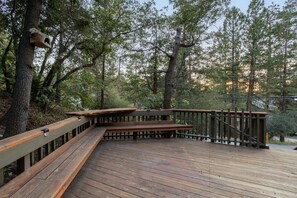 Huge outdoor deck.