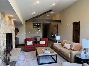 Roomy luxury  living room.