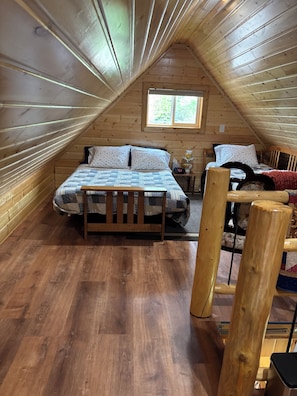 Loft sleeping space.