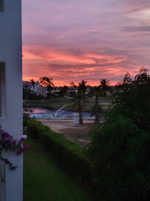 Patio view to sunset