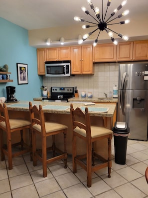 Kitchen with full size appliances