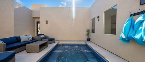 Azure Abode's Courtyard Pool & Rooftop Deck is a key attraction to those who love the outdoors.