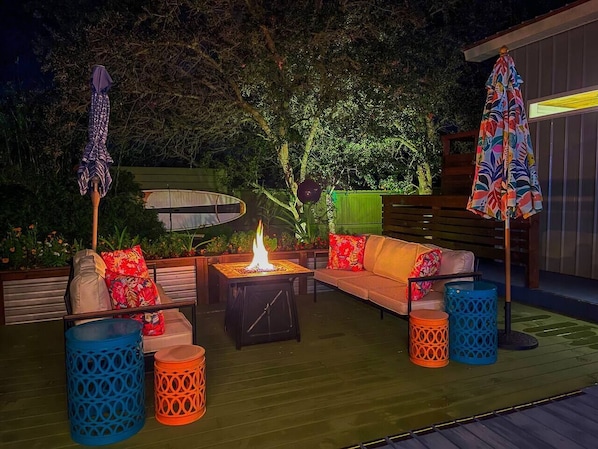 Enjoy chillin' around the firepit.