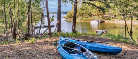 Kerr Castle comes with 2 adult kayaks, subject to a liability waiver.