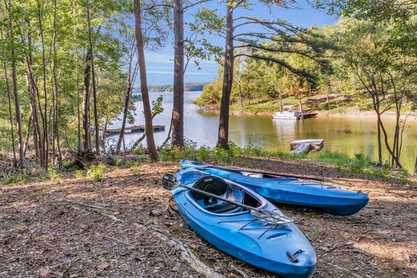 Kerr Castle comes with 2 adult kayaks, subject to a liability waiver.